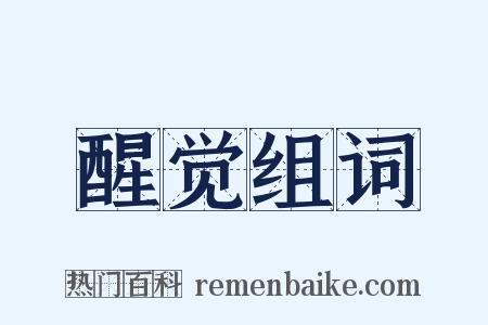 醒觉组词是什么意思的图片